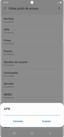 Introduce airtelwap.es y pulsa Aceptar.