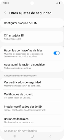 Pulsa Configurar bloqueo de SIM.