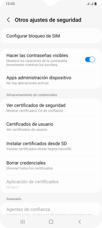 Pulsa Configurar bloqueo de SIM.