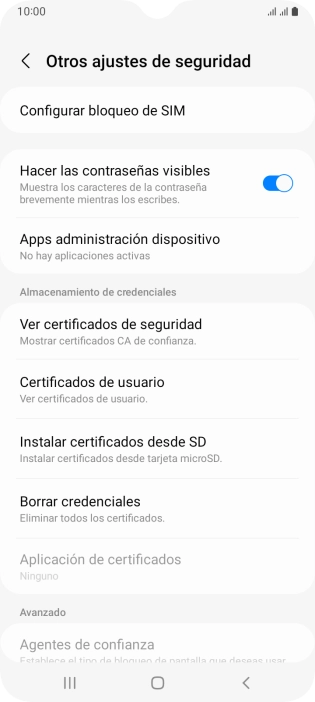 Pulsa Configurar bloqueo de SIM.