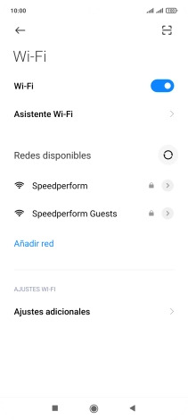 Pulsa Asistente Wi-Fi.