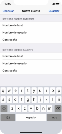 Pulsa Guardar. Ahora se ha configurado tu cuenta de correo electrónico. Si deseas seleccionar más ajustes del servidor de correo de entrada o de salida, continúa con los pasos siguientes.