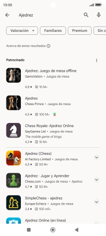 Pulsa la app deseada.