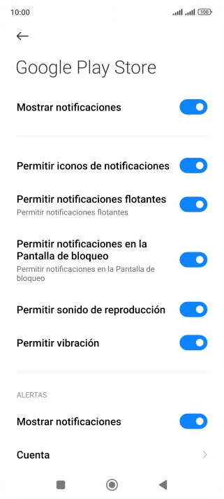 Pulsa el indicador junto a 
