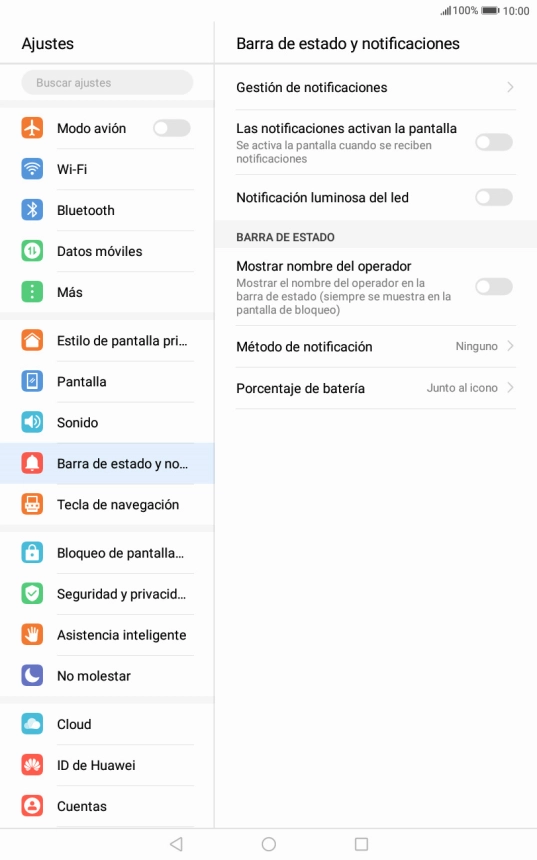 Pulsa Gestión de notificaciones.