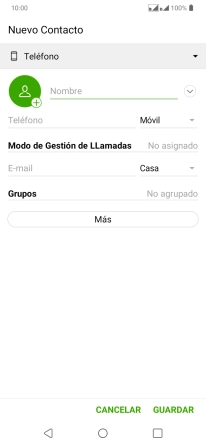 Pulsa la lista desplegable de la guía.