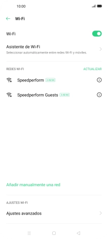 Pulsa la red wifi deseada.