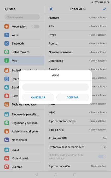 Introduce airtelwap.es y pulsa ACEPTAR.