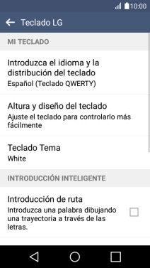 Pulsa Introduzca el idioma y la distribución del teclado.