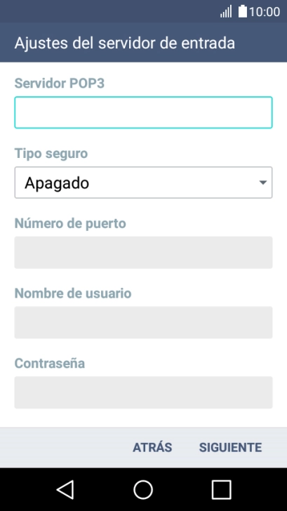 Pulsa la lista desplegable bajo 