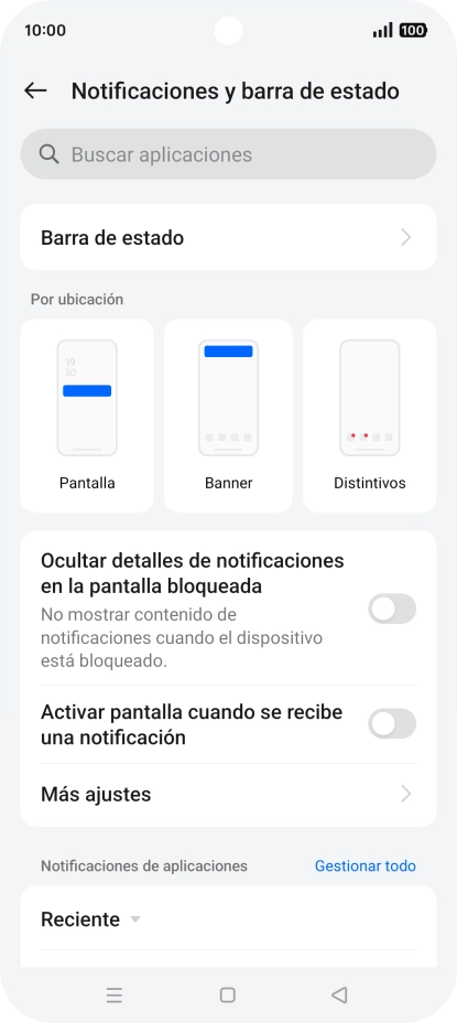 Pulsa Gestionar todo.
