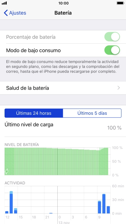 Pulsa la tecla de inicio para terminar y regresar a la pantalla de inicio.