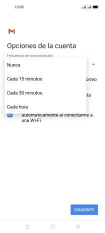 Pulsa el ajuste deseado.