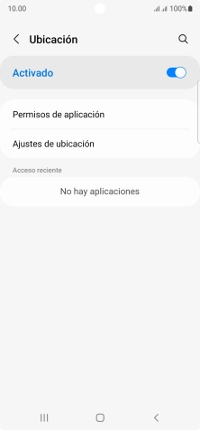 Pulsa Permisos de aplicación.
