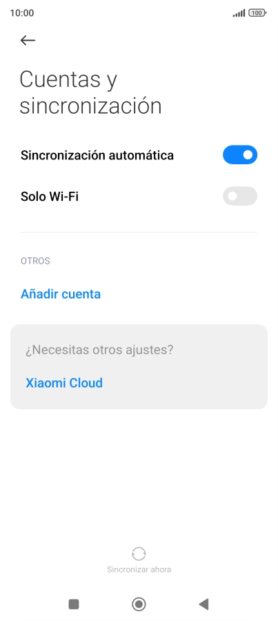 Pulsa Añadir cuenta.
