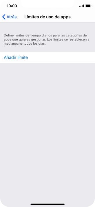 Pulsa Añadir límite.