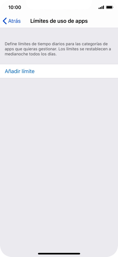 Pulsa Añadir límite.