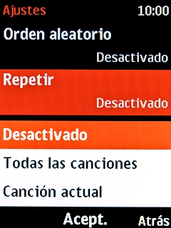 Selecciona el ajuste deseado.