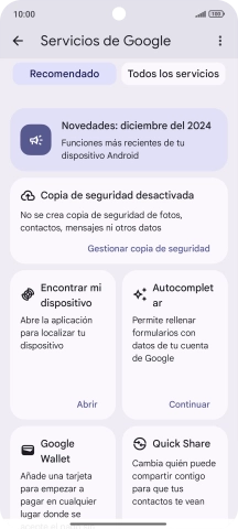 Pulsa Encontrar mi dispositivo.