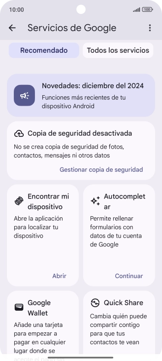 Pulsa Encontrar mi dispositivo.