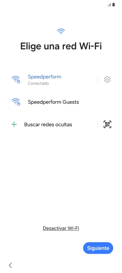 Pulsa Siguiente.