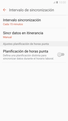 Pulsa Intervalo sincronización.