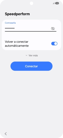 Introduce la contraseña de la red wifi y pulsa Conectar.