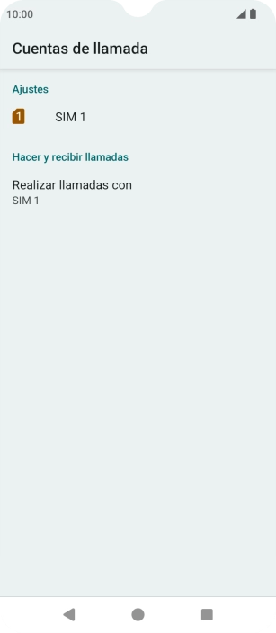 Pulsa el nombre de la tarjeta SIM.