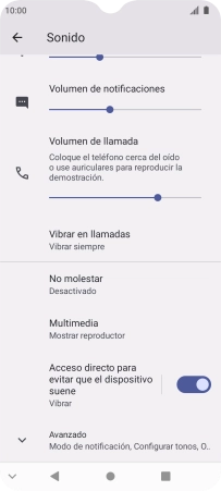 Pulsa Avanzado.