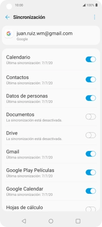 Pulsa la tecla de inicio para terminar y regresar a la pantalla de inicio.