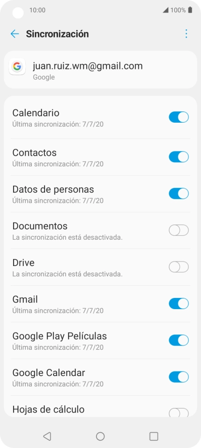 Pulsa la tecla de inicio para terminar y regresar a la pantalla de inicio.