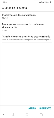 Pulsa Programación de sincronización.