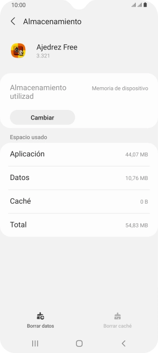 Pulsa la tecla de inicio para terminar y regresar a la pantalla de inicio.