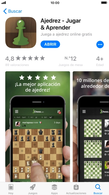 Pulsa la tecla de inicio para terminar y regresar a la pantalla de inicio.