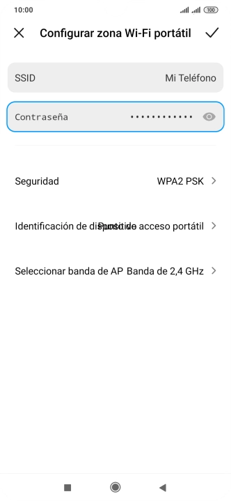 Pulsa en el campo junto a 