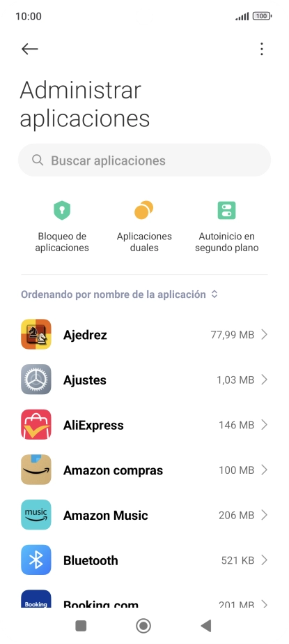 Pulsa la app deseada.
