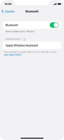Pulsa el dispositivo Bluetooth deseado y sigue las indicaciones de la pantalla para vincular el dispositivo al teléfono.