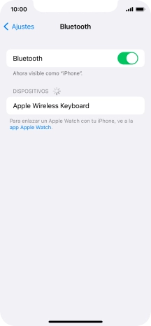 Pulsa el dispositivo Bluetooth deseado y sigue las indicaciones de la pantalla para vincular el dispositivo al teléfono.