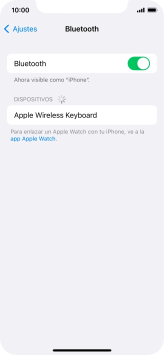 Pulsa el dispositivo Bluetooth deseado y sigue las indicaciones de la pantalla para vincular el dispositivo al teléfono.