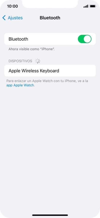 Pulsa el dispositivo Bluetooth deseado y sigue las indicaciones de la pantalla para vincular el dispositivo al teléfono.
