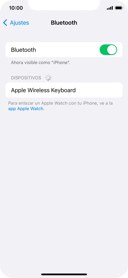 Pulsa el dispositivo Bluetooth deseado y sigue las indicaciones de la pantalla para vincular el dispositivo al teléfono.