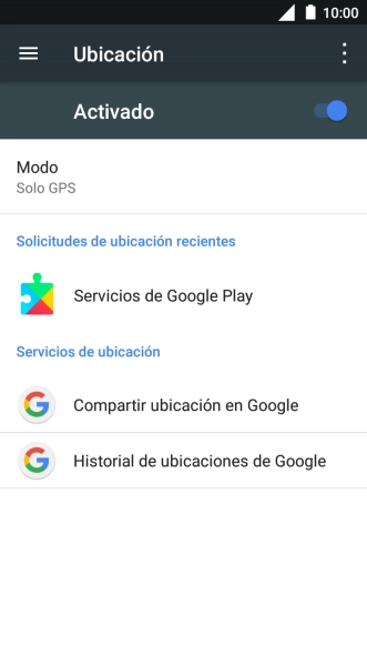 Pulsa Modo.