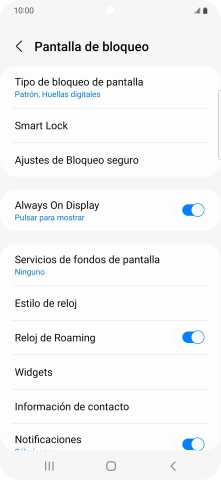 Pulsa Tipo de bloqueo de pantalla e introduce el código de seguridad extra que has creado anteriormente.