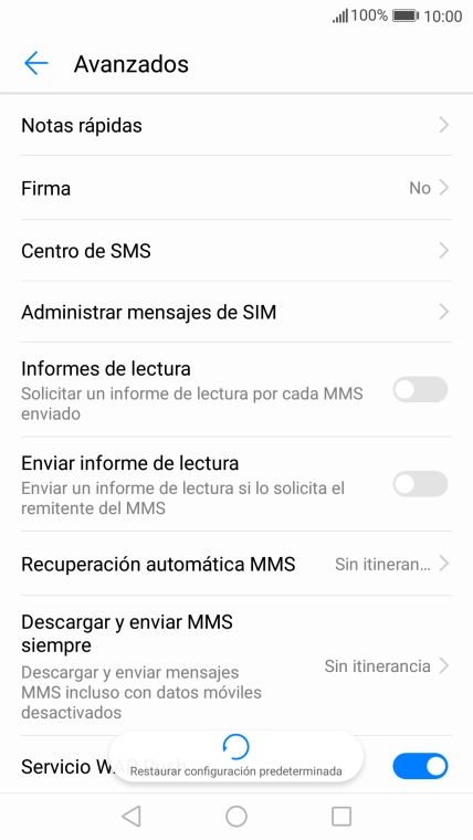 Pulsa Centro de SMS.