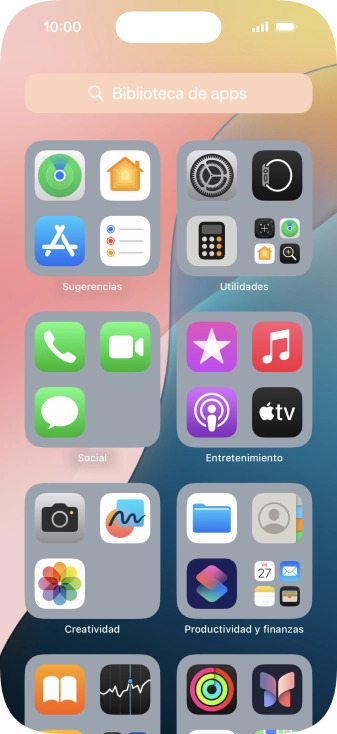 Pulsa la app deseada.