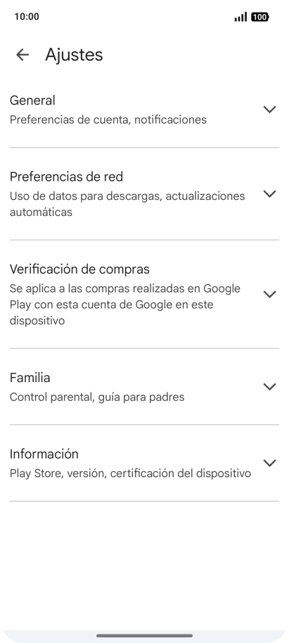 Pulsa Preferencias de red.
