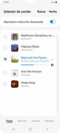 Al encontrar un timbre de llamada de tu gusto, pulsa Hecho.