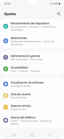 Pulsa Administración general.