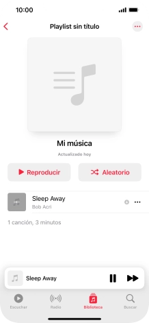 Pulsa el título de la canción.