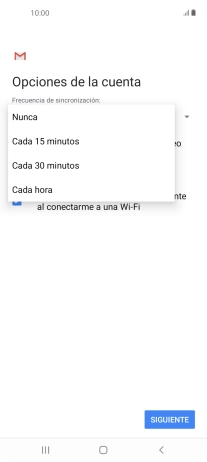 Pulsa el ajuste deseado.